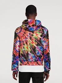 Hooded Zip Jacket In Illumination Print