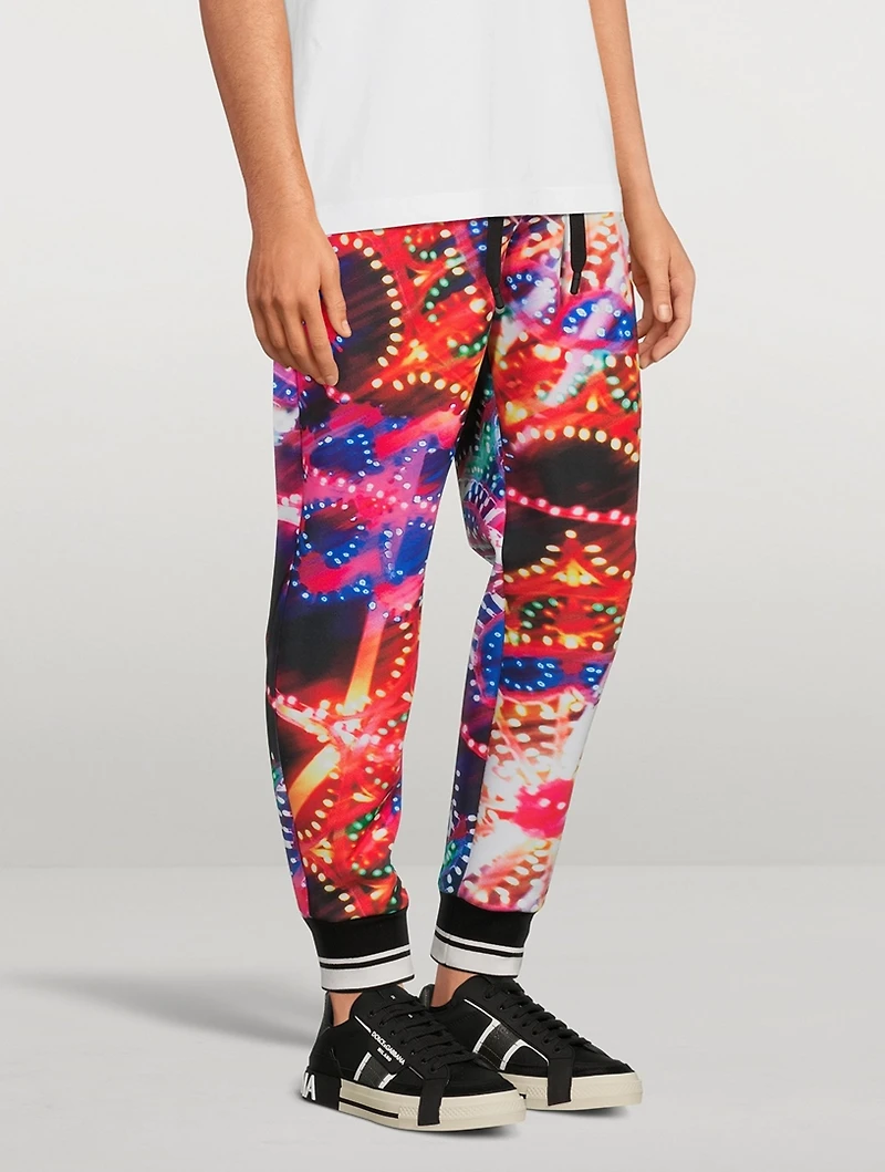 Jogger Pants Illumination Print
