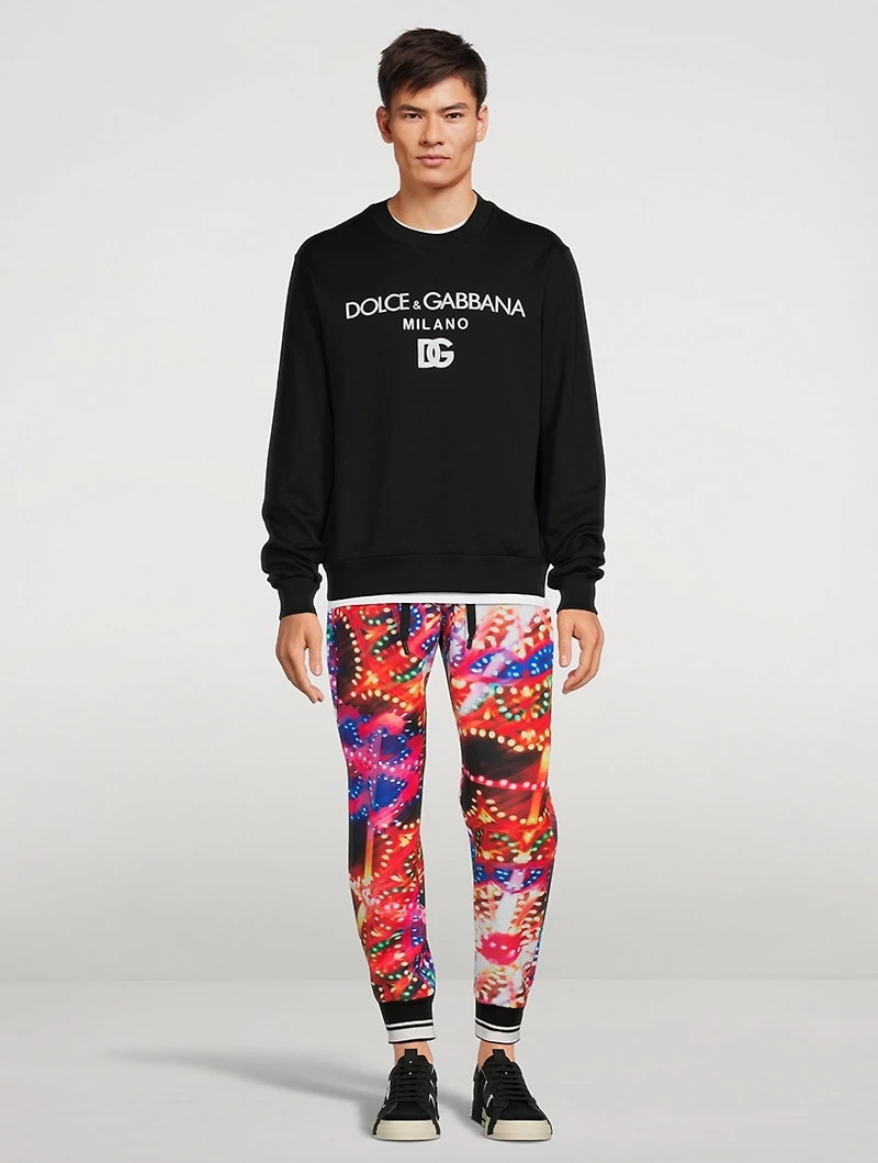 Jogger Pants Illumination Print