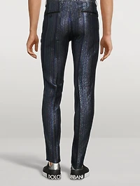 Striped Lurex Jacquard Pants