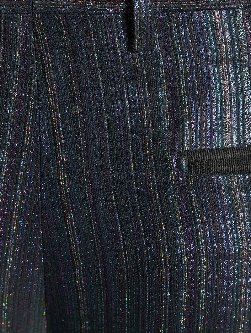 Striped Lurex Jacquard Pants