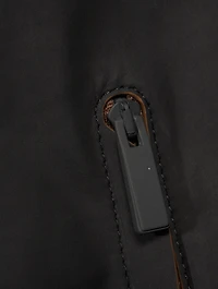 Leather Zip Blouson Jacket