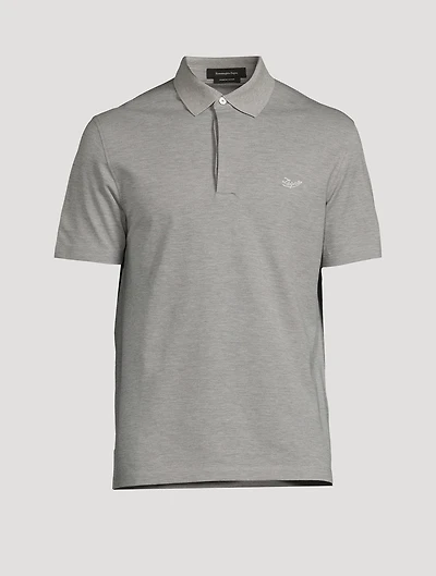 Cotton Short-Sleeve Polo Shirt