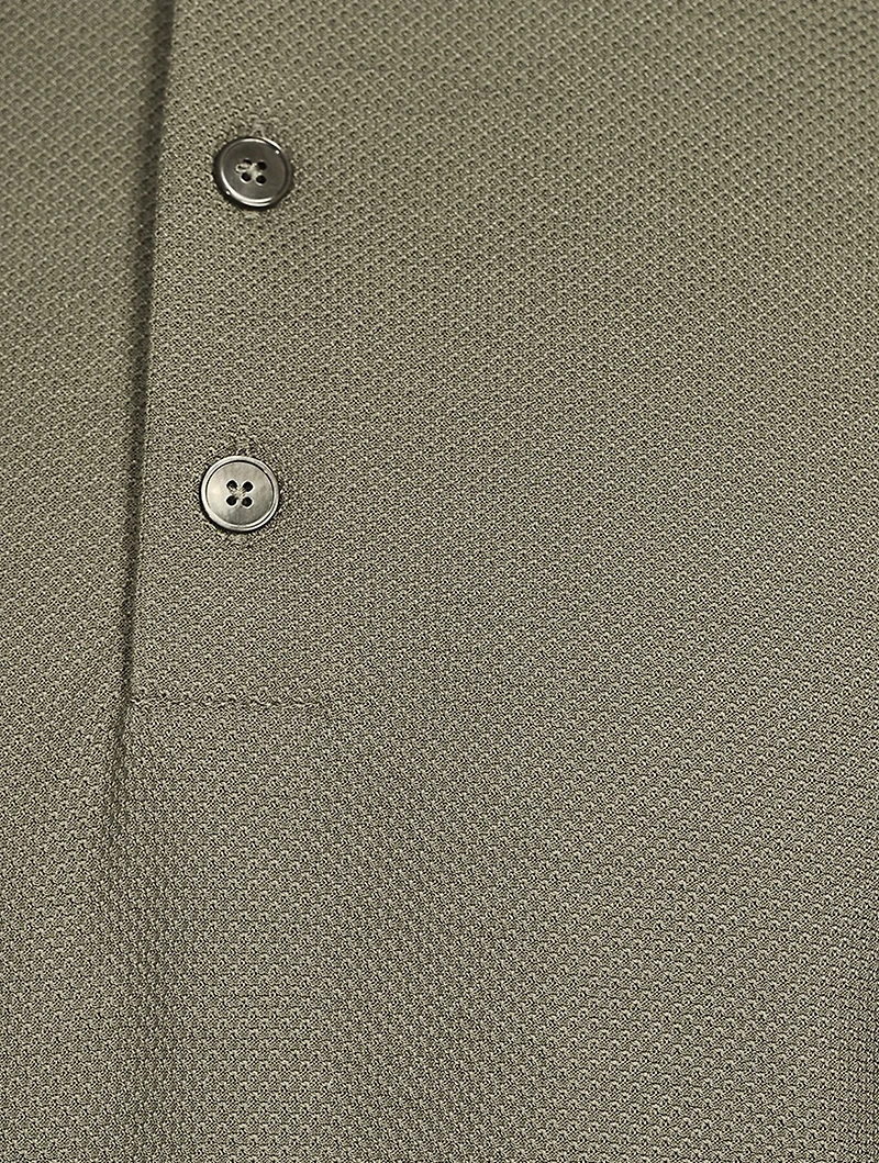 Cotton And Silk Short-Sleeve Polo Shirt
