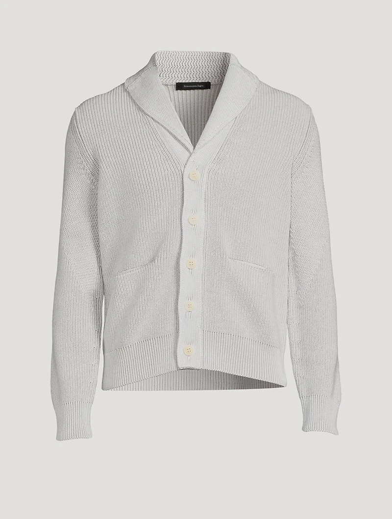 Cotton And Silk Shawl Cardigan