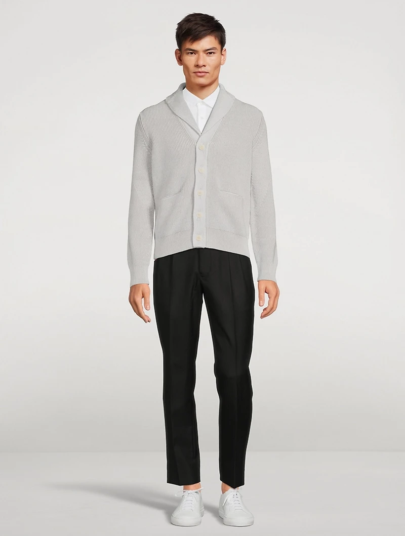 Cotton And Silk Shawl Cardigan