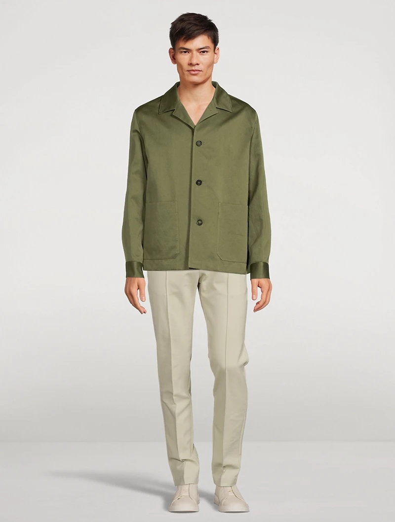 Cotton-Blend Chore Jacket