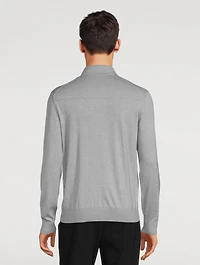 Cotton And Cashmere Polo Sweater