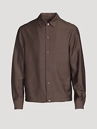 Wool And Mohair Shirt Jacket
