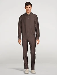 Wool And Mohair Shirt Jacket