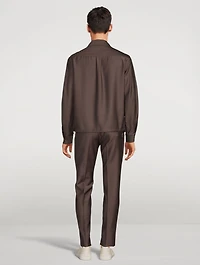 Wool And Mohair Shirt Jacket