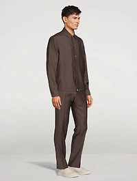 Wool And Mohair Shirt Jacket