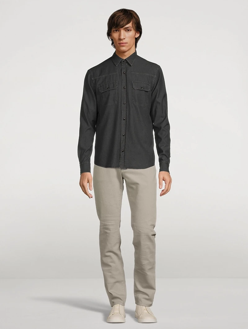 Cotton Western Denim Shirt
