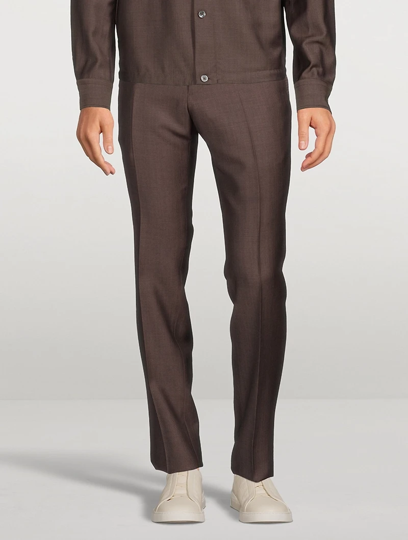 Wool And Mohair Pants