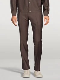Wool And Mohair Pants