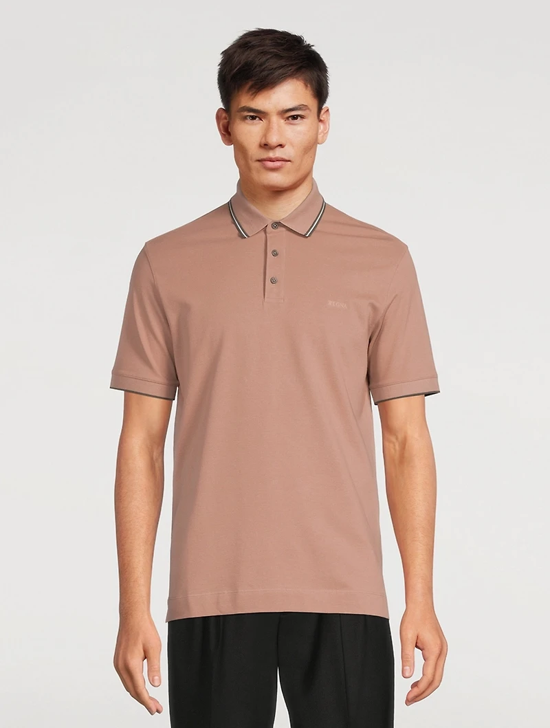 Cotton Stretch Polo Shirt
