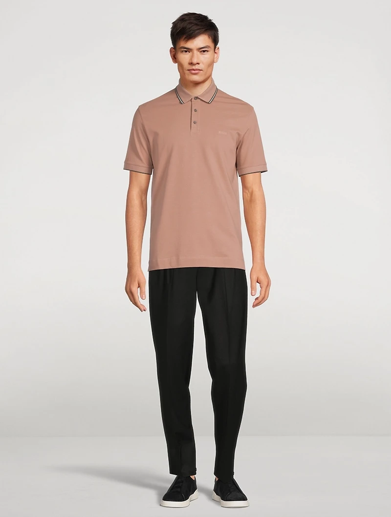 Cotton Stretch Polo Shirt