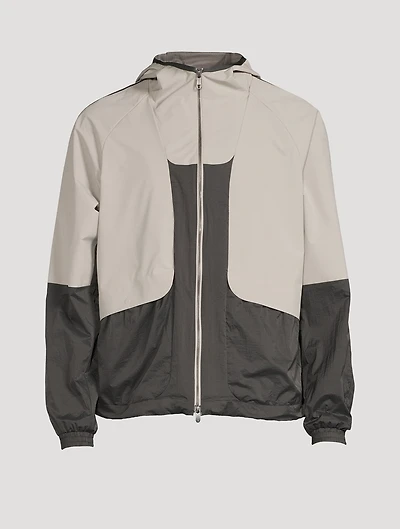 Nylon Zip Jacket With Hood