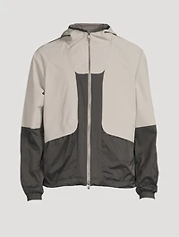 Nylon Zip Jacket With Hood