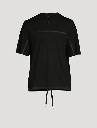 Techmerino Wool Jersey Half-Zip T-Shirt