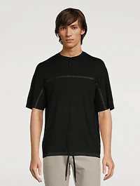Techmerino Wool Jersey Half-Zip T-Shirt