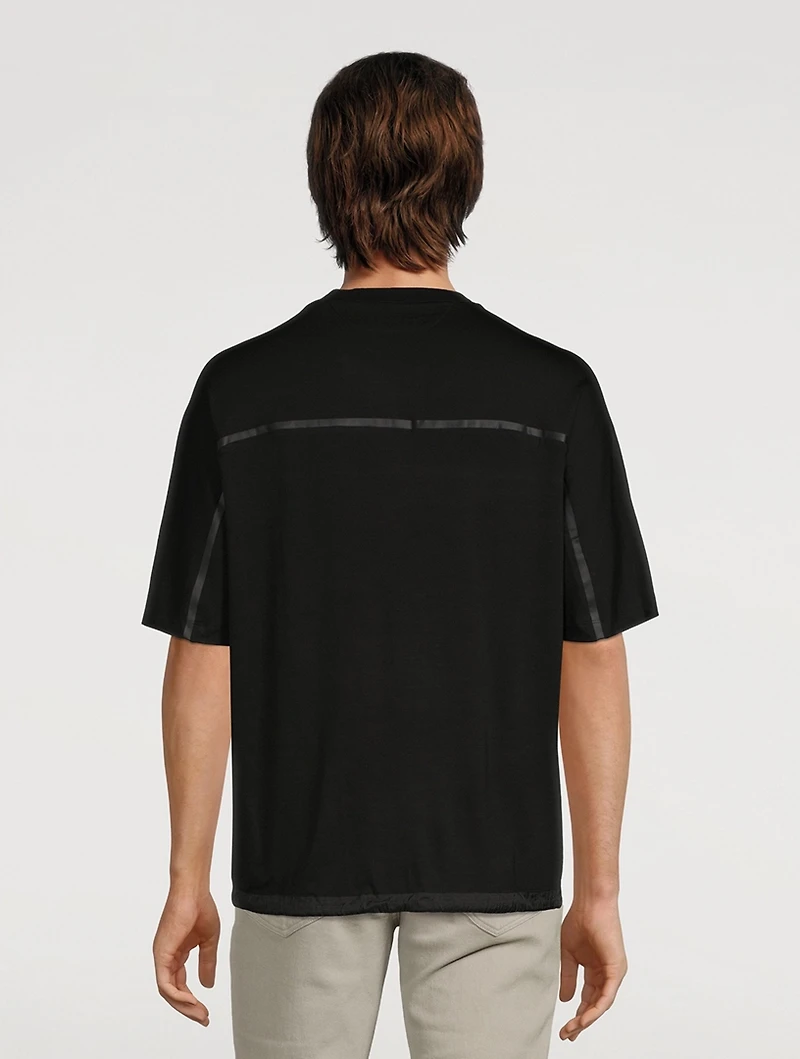 Techmerino Wool Jersey Half-Zip T-Shirt