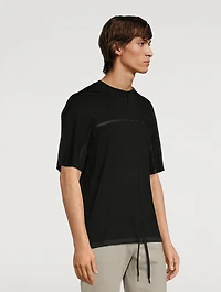 Techmerino Wool Jersey Half-Zip T-Shirt