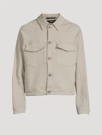 Cotton Stretch Denim Jacket