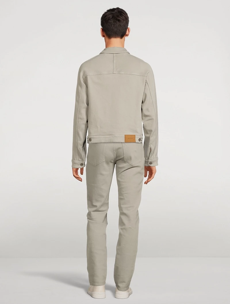 Cotton Stretch Denim Jacket