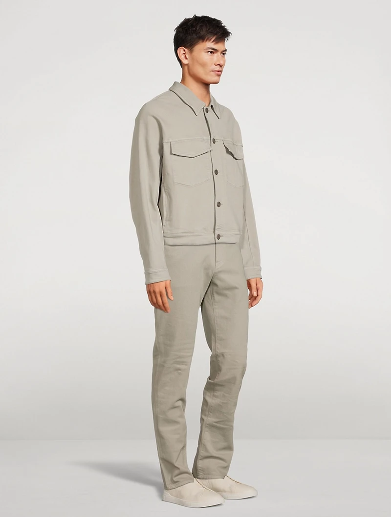 Cotton Stretch Denim Jacket