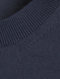 Cotton Short-Sleeve Sweater