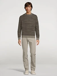 Cotton Waffle-Stitch Sweater