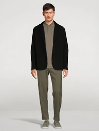 Cotton Lapel Cardigan