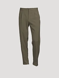 Wool-Blend Tech Pants