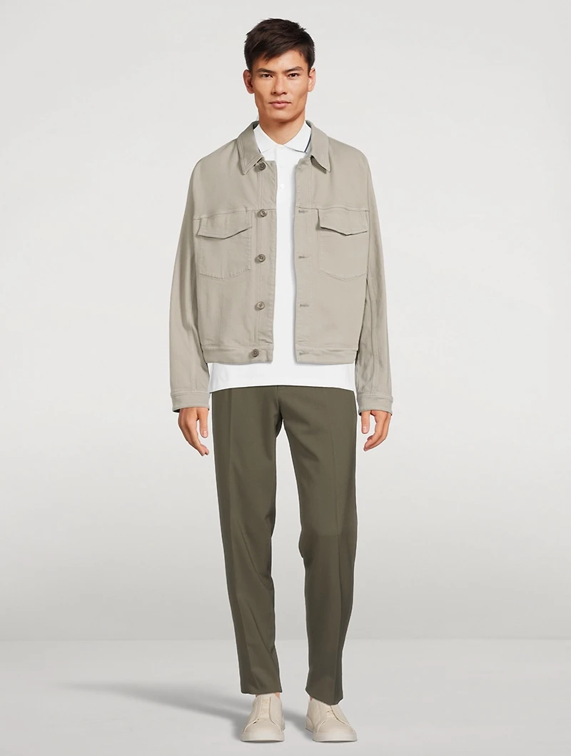 Wool-Blend Tech Pants