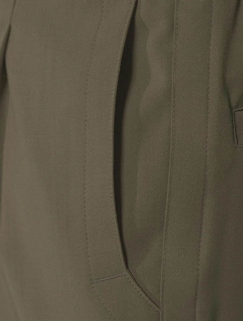 Wool-Blend Tech Pants