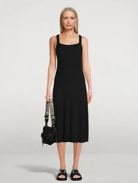 Stretch Knit Midi Dress