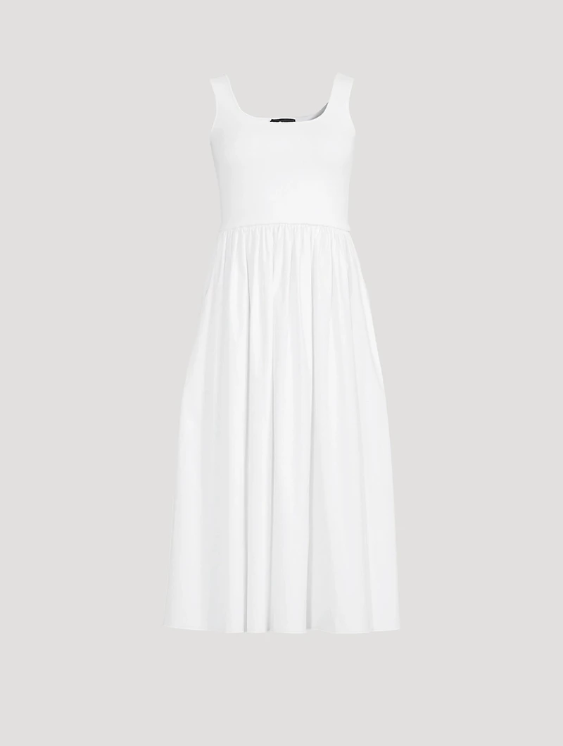 Stretch Knit Midi Dress