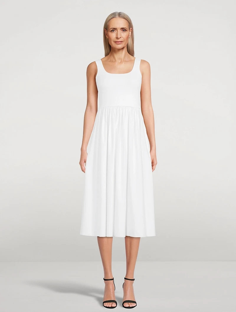 Stretch Knit Midi Dress