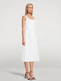 Stretch Knit Midi Dress