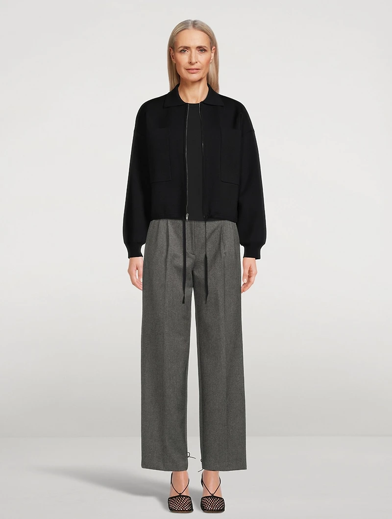 Cropped Precision Ponte Halter Top