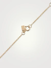 14K Gold Blue Sapphire Heart Necklace