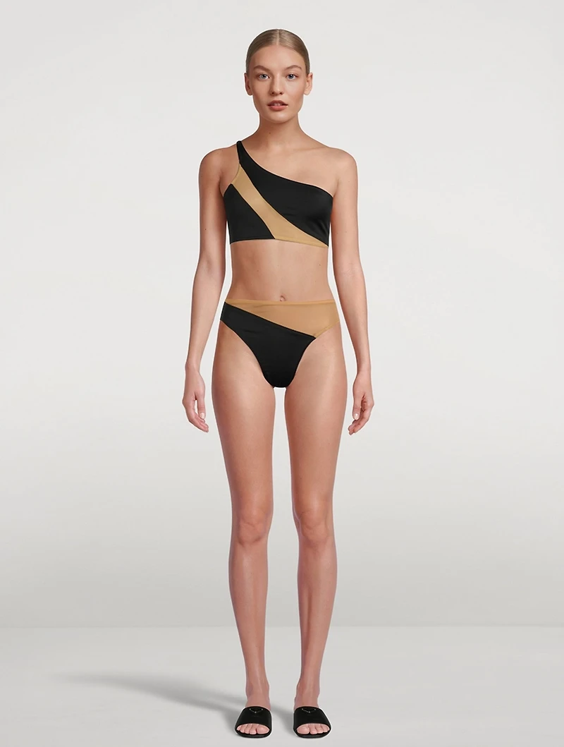 Snake Mesh Bikini Bottoms