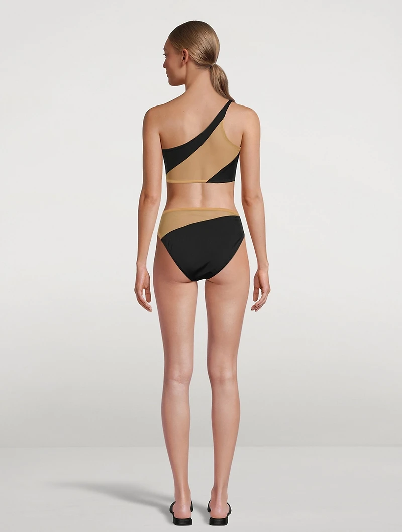 Snake Mesh Bikini Bottoms