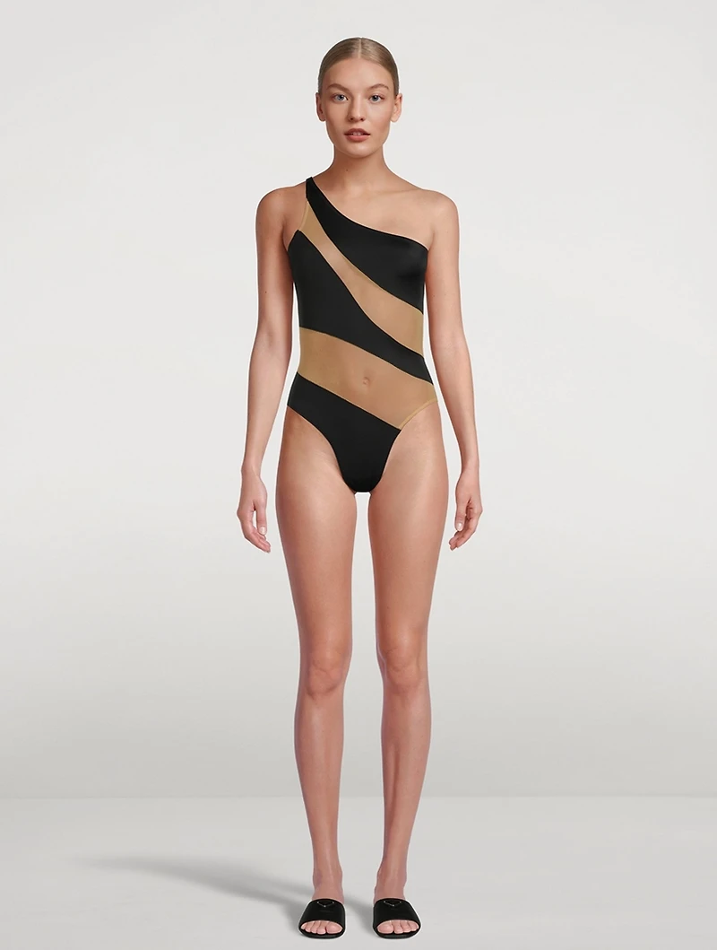Snake Mesh Mio One-Piece Swimsuit