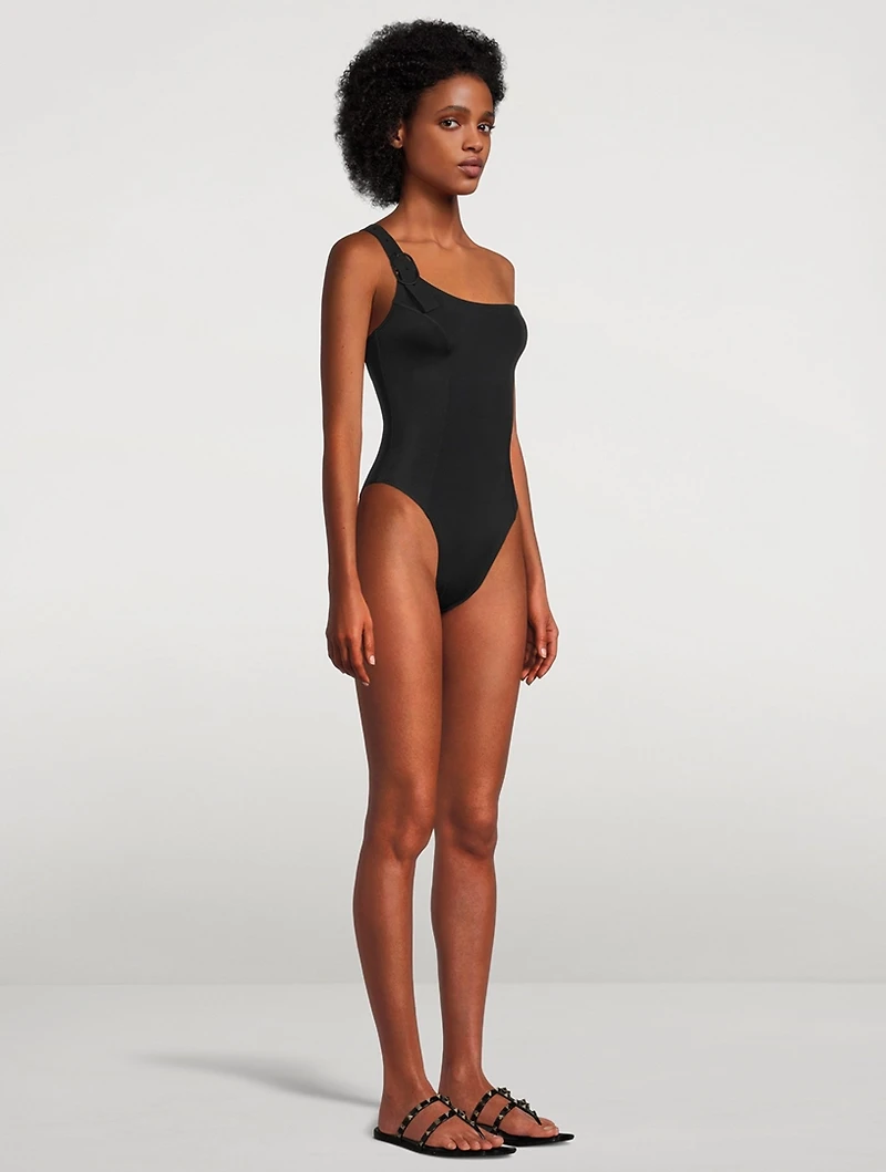 Captain One-Shoulder One-Piece Swimsuit