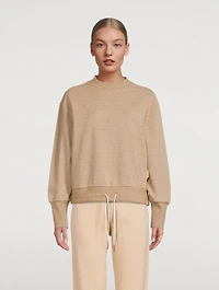 Edith Ribbed Pique Sweatshirt