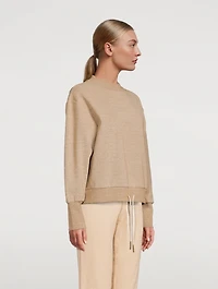 Edith Ribbed Pique Sweatshirt