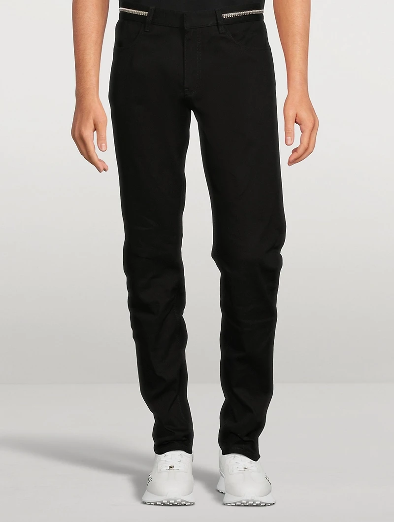 Skinny Jeans With 4G Zip