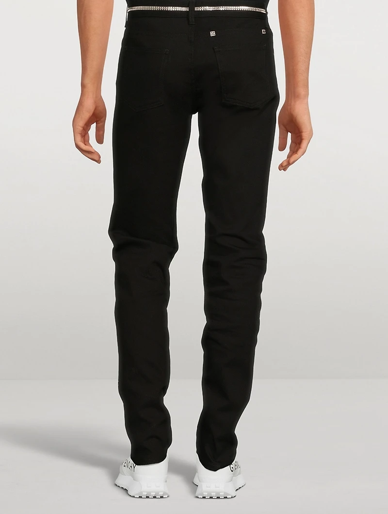 Skinny Jeans With 4G Zip